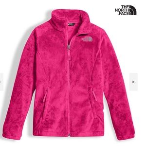 Pink North Face Zip Up Jacket